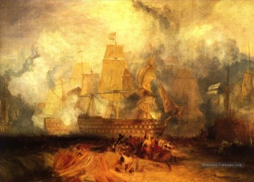 Navire de guerre Joseph Turner Peinture à l'huile